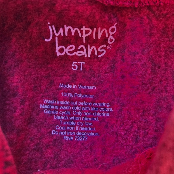 Boys Red Holiday Season Long Sleeve Pullover with Collar Red Size 5T - Picture 4 of 6